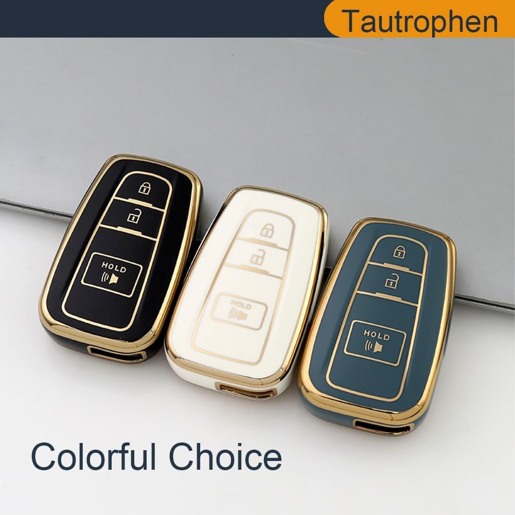 Key Fob Cover Fit for Toyota 2016-2024 RAV4 Camry Prius Prado