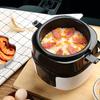 Electric Lunch Box 2L Travel Rice Cooker Small 12V 24V for Car Cooking Soup Porridge Rice Heating Keeping Warm Function