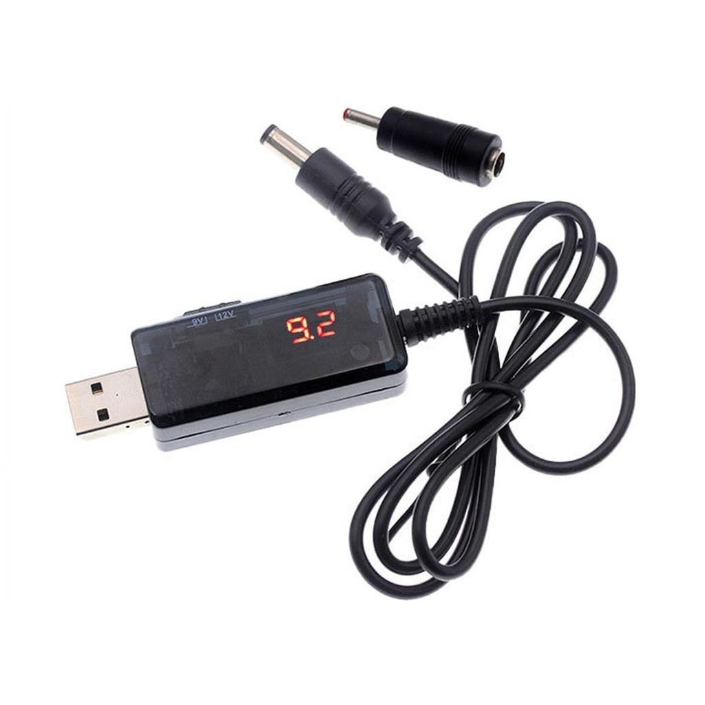 Cavo USB Boost 5V A 9V/12V 1A – Convertitore Con Spina 5.5x2.1mm – 1.3m
