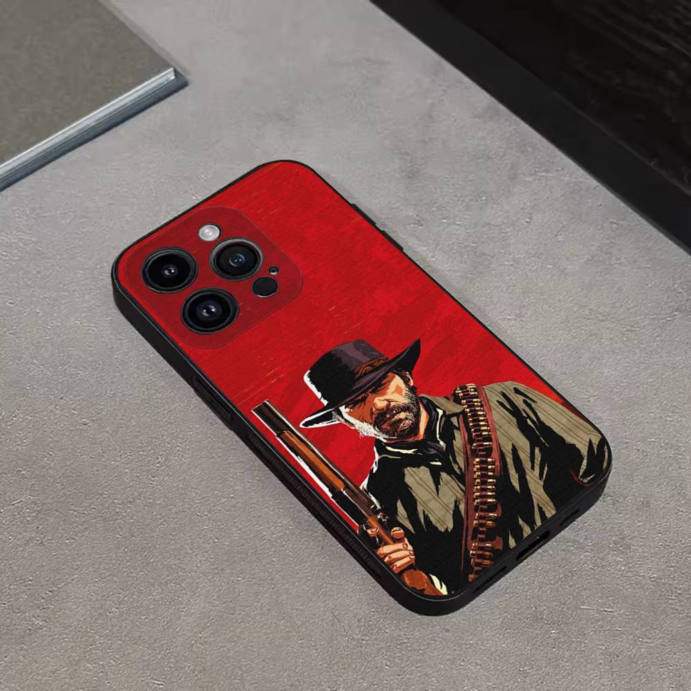 RDR 2 Arthur Morgan Game Phone Case For iPhone 16,15,14,13,12,11 Plus,Pro Max,XS,X,XR,SE,Mini,8,7,Soft Silicone Black Cover