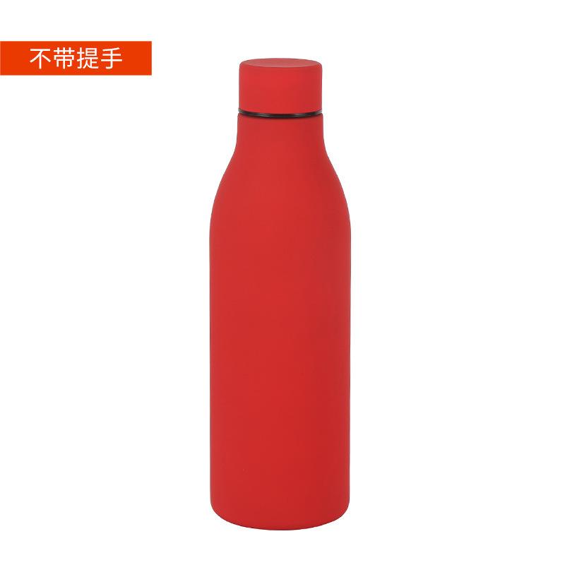 Schöner Griff Kleine Mundflasche 304 Edelstahl Thermosbecher Tragbarer Sportwasserbecher Geschenkbecher