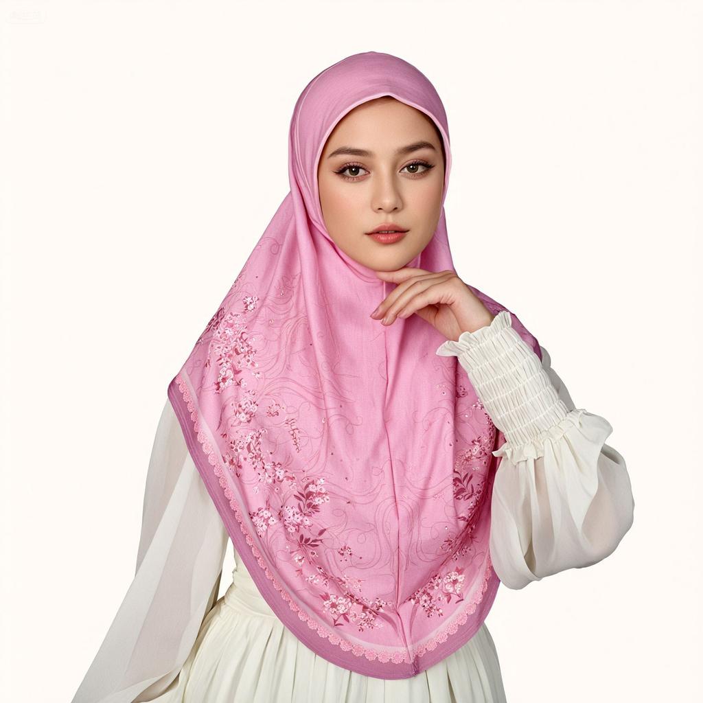 Malaysia Women Print Hijabs Shawl Arab Head Wrap Bonnet Long Scarf Scarves