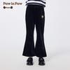 PawinPaw Girls' Cartoon Bear Casual Flare Pants
