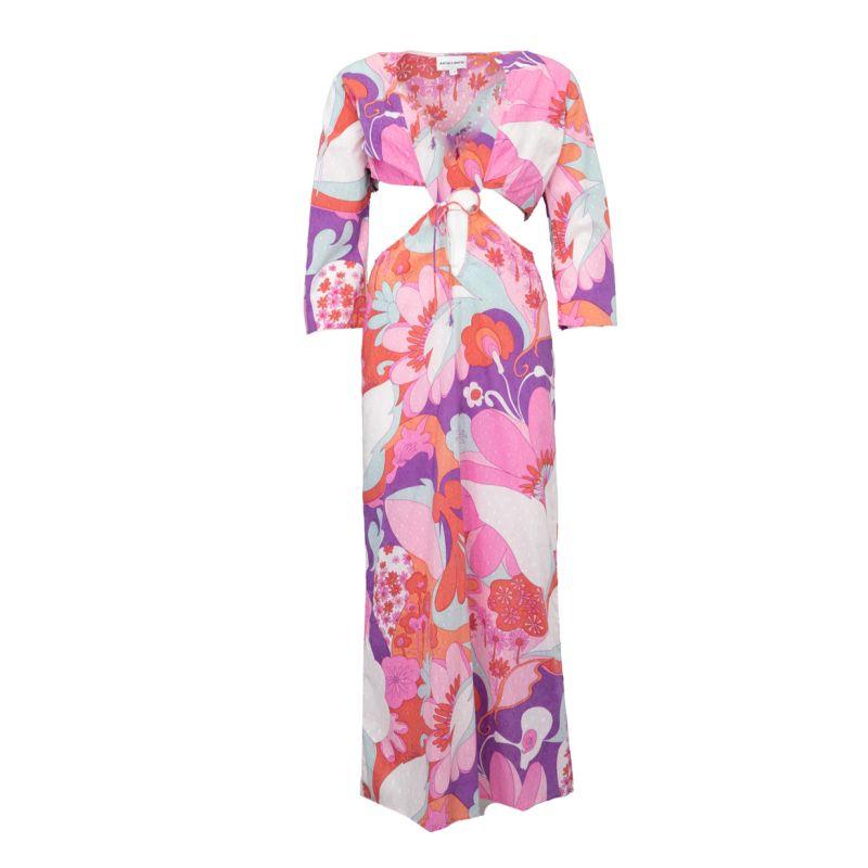Women's Bahia Floral Dress with Open Back ANTIK BATIK
