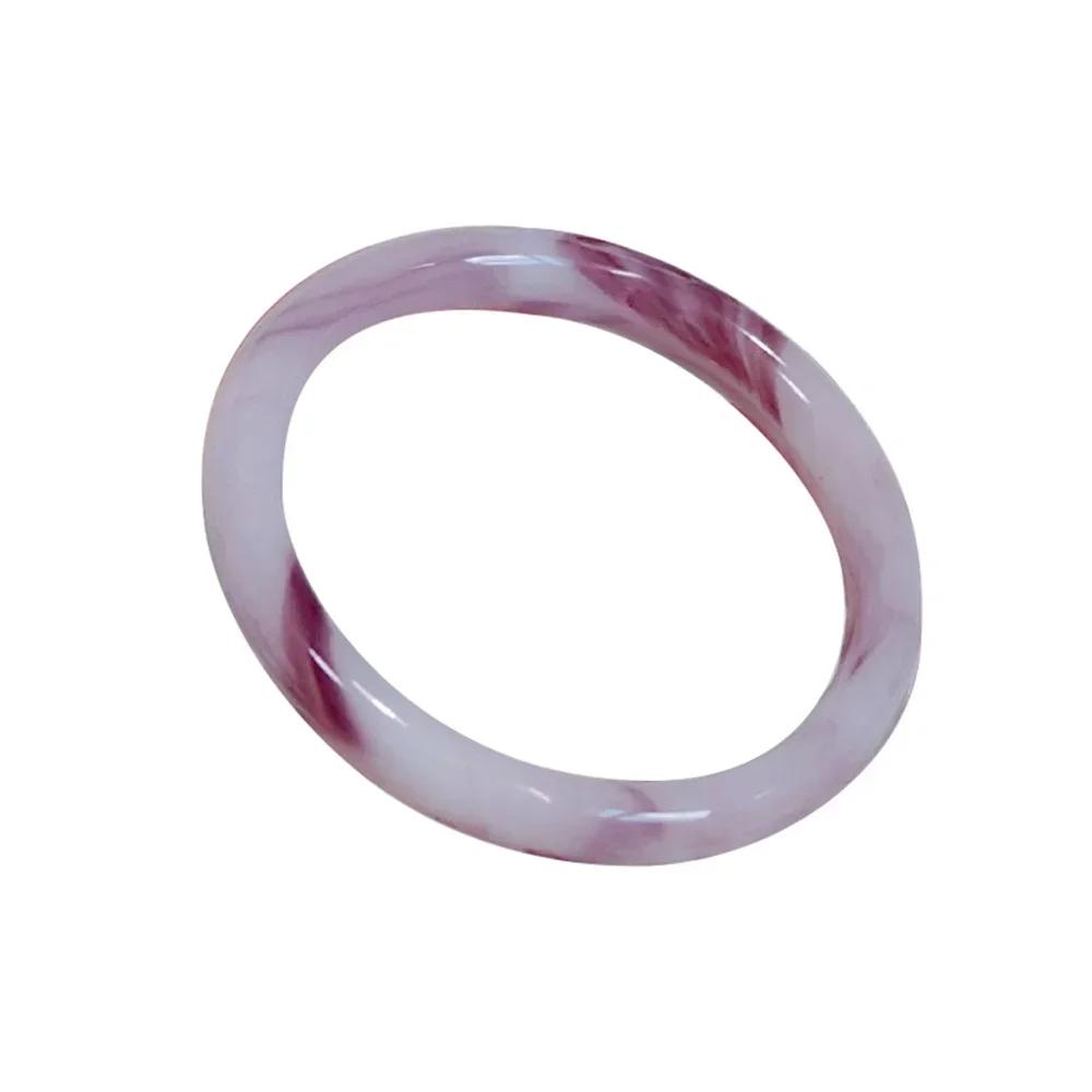 Girl Green Sweet and Fresh White Halation Elegant Gift Chinese Charm Popular Retro Ink Round Bracelet Simple Daily Temperament