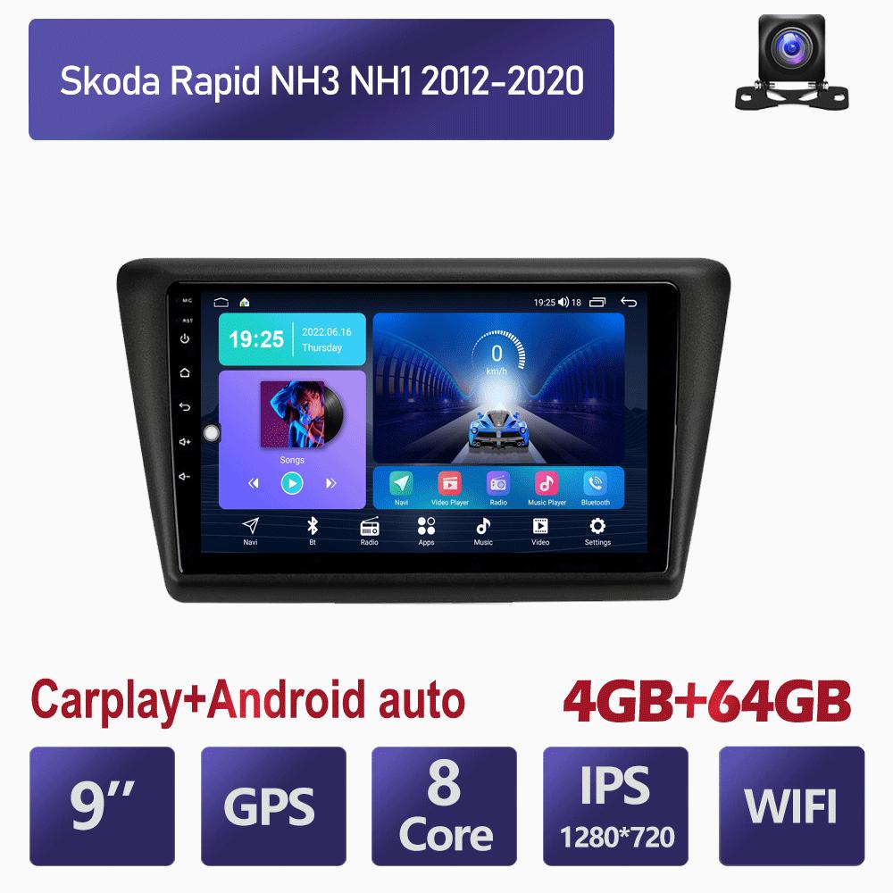 

Автомобильное радио Icreative для Skoda Rapid NH3 NH1 2012-2020, авторадио, Android, GPS-навигация, мультимедийный плеер, CarPlay