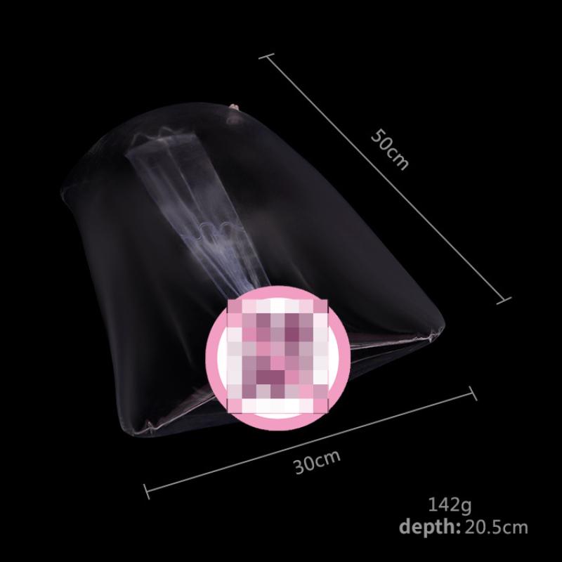 Men's Masturbator Transparent Inflatable Pillow Penis Dick Shaped Erotic Adult Products