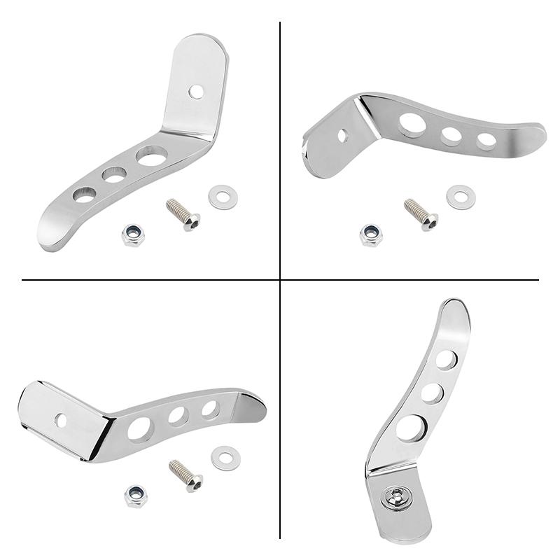 Motorcycle Black Foot Pedal Stand Kickstand Extension Chrome For Harley CVO Touring Road King Electra Street Glide 1991-2022