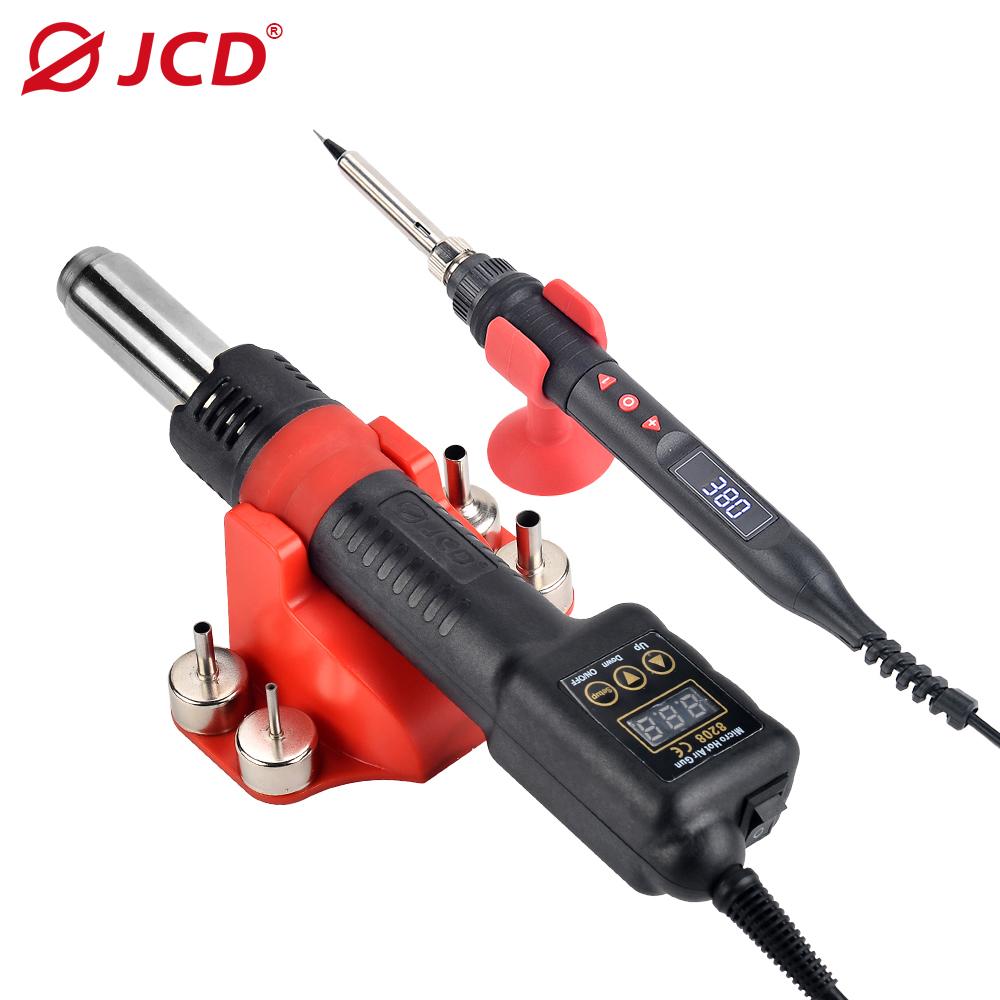 JCD 750W All-in-one Hot Air Gun Micro Heat Gun LED Digital Hair Dryer For BGA Welding Repair Tools Soldering Iron 8208