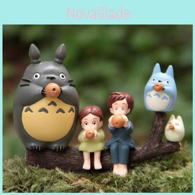 Mon Voisin Totoro Personnage d'Anime Fille Chat Soufflant du Xun Mini Modèle Décor DIY Pour Offrir