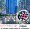 24V Waterproof Colorful LED Swimming Pool Light Scenic Fish Pool Spotlight Stainless Steel LED Underwater Lights