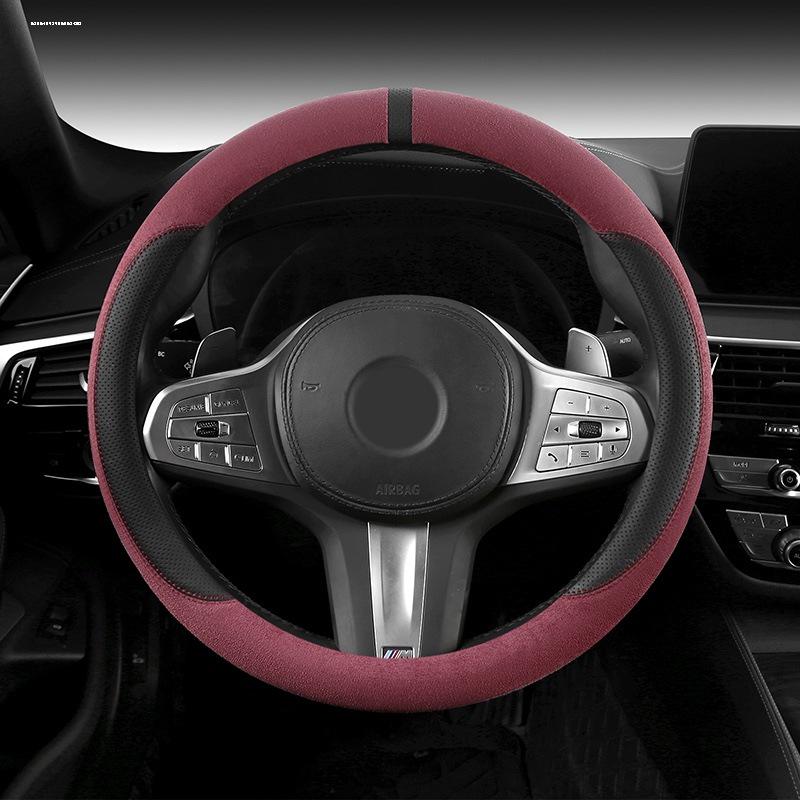 Universal Breathable Non-Slip Steering Wheel Cover: Minimalist, Sweat-Absorbing, Year-Round Comfort