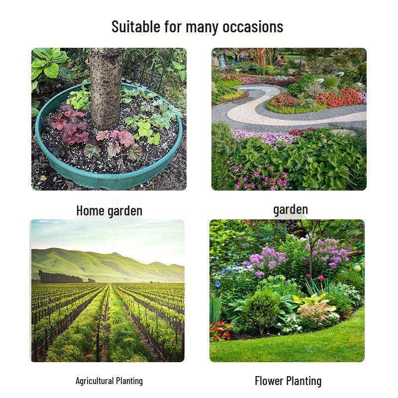 Grass & Stone Isolation Belt for Garden Landscaping - Root Barrier & Retaining Wall