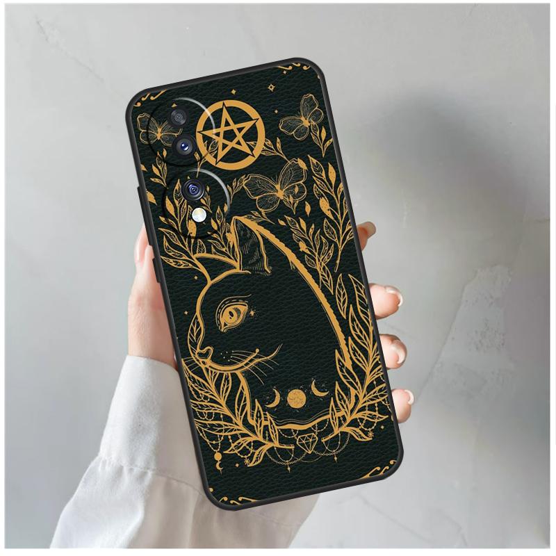 Witch Cat Phone Case For Honor X8b X9b X8 X9 X6a X7a X8a X9a Honor Magic 6 Pro 5 Lite 50 70 90 Cover