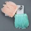 Flowing Fabric Strips & Colored Goose Feather Ribbon for Wedding Dress DIY and Crafting Accessories