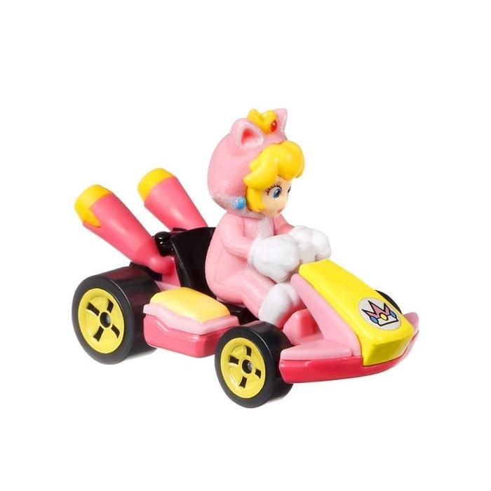 Hot Wheels Mario Kart Cat Peach [Pink] Standard Cart, Free Size