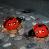 1-4Pcs Solar Ladybug Lamp Outdoor IP65 Waterproof Anti Corrosion LED Solar Powered Light For Garden Lawn Tree Landscape Decor