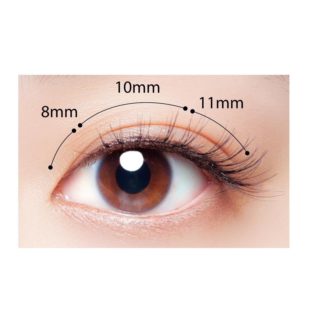 Koji Honpo 3DEYES Eyelash 09 Clear Accent False 09 Clear 3 Pairs Eyelashes, Accent, Black, (x 1)