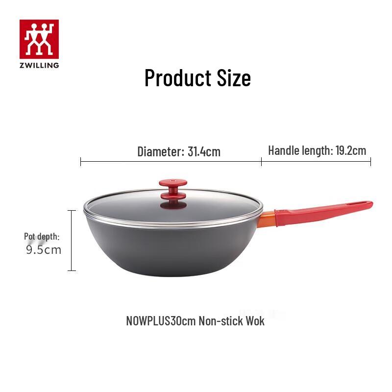 ZWILLING NowPlus 30cm Non-Stick Wok Set
