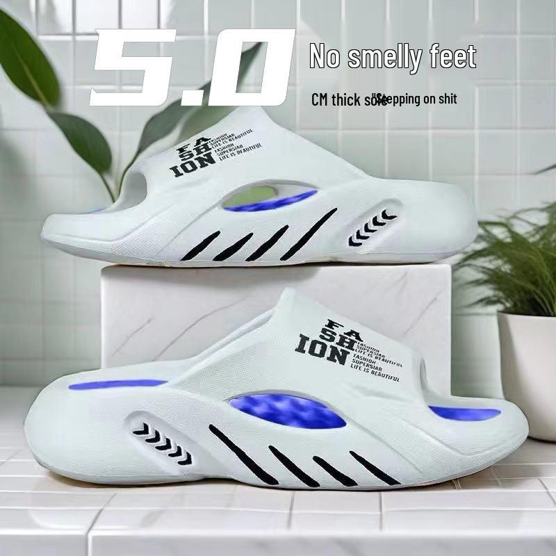 

Мужские и женские удобные тапочки на толстой подошве - Летняя повседневная обувь для улицы и дома 44-45 (fits 43-44 feet)