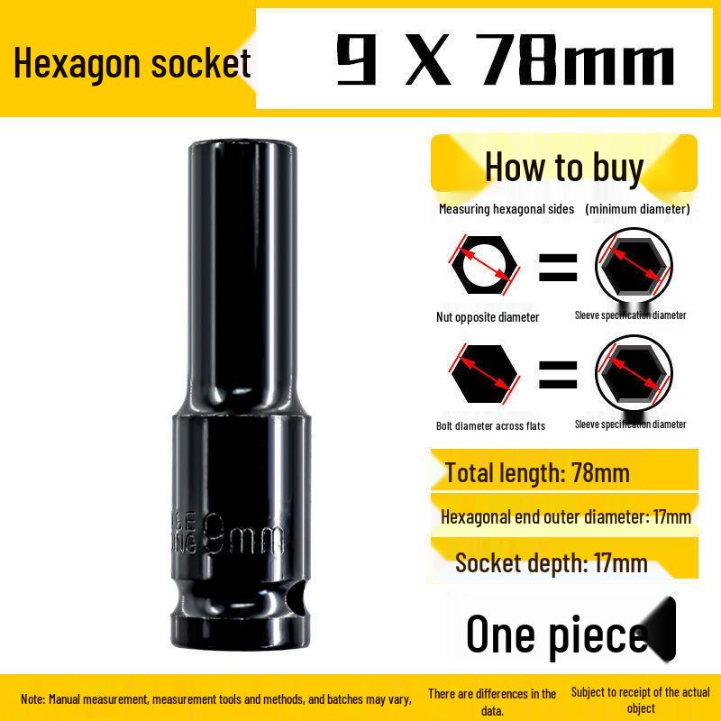 Electric Hex Wrench & Screwdriver Set, 8-32mm - Includes Socket Head, Extension, Air Gun, & Copper Components