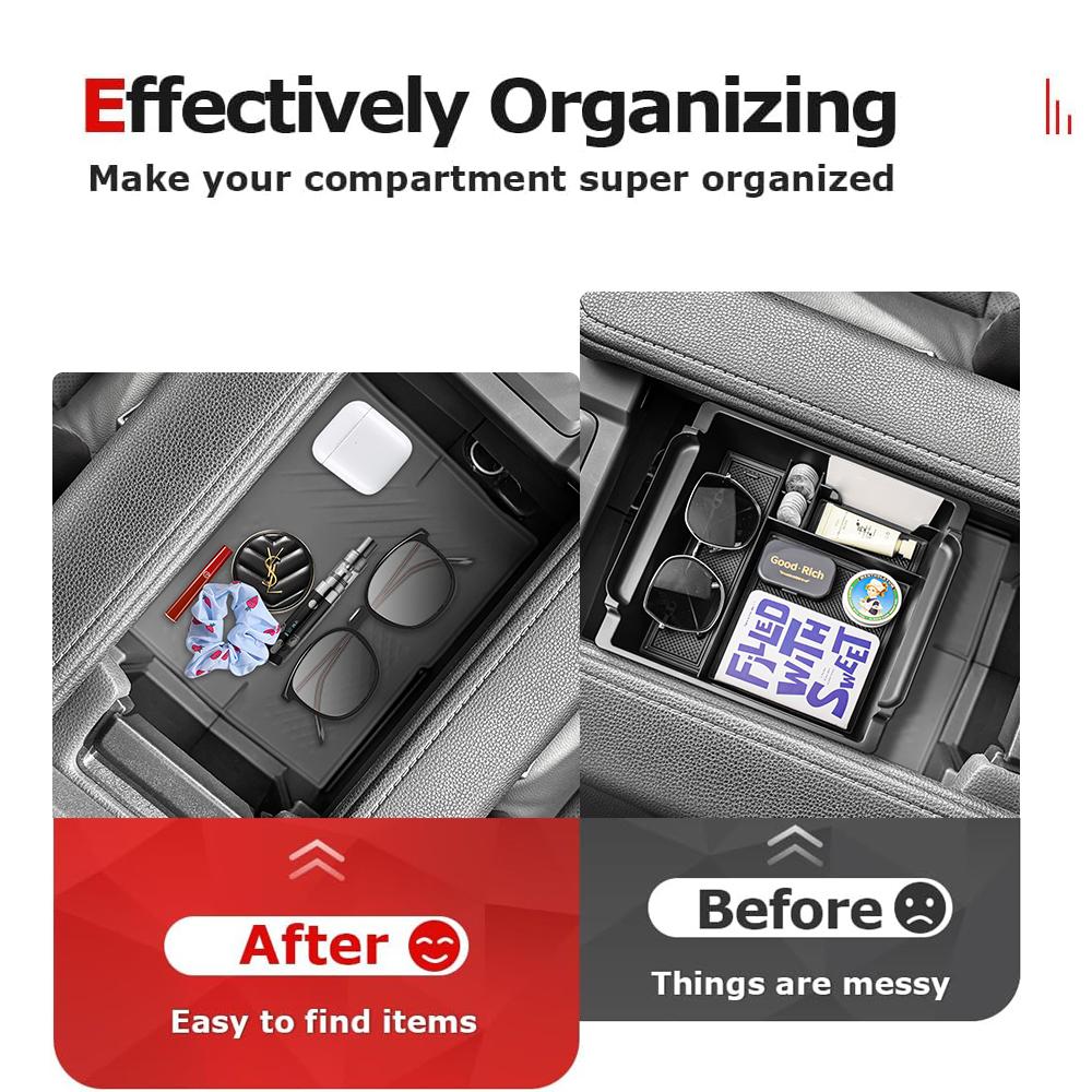 Center Console Organizer For Grand Highlander Toyota 2025 Dashboard Tray Armrest Storage Box ABS Accessories Center Console Box