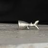 1 Pair Shark Stud Earrings Men and Women Trend Hip Hop Punk Cold Wind Earrings Fashion Retro Fish Split Earrings