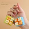 Relaxing Cartoon  Keychain Diy Keyboard Keys Button Music Keychain Keycap Relief Stress Clicker Toy