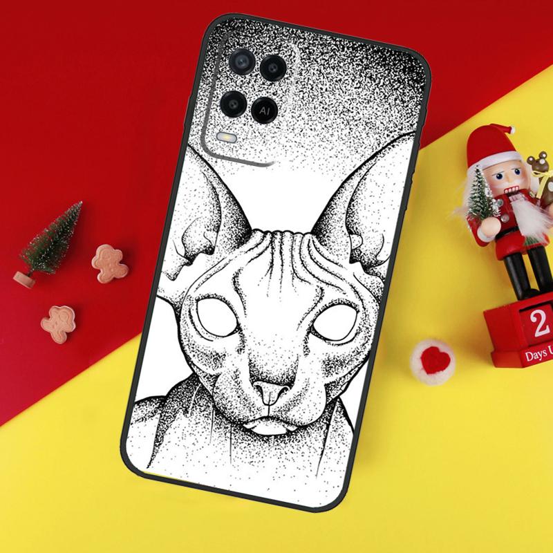 Sphinx Cat For OPPO A96 A76 A16 A52 A72 A92 A98 A78 A58 A5 A9 A15 A17 A77 A53S A57S A94 A74 A54 Case