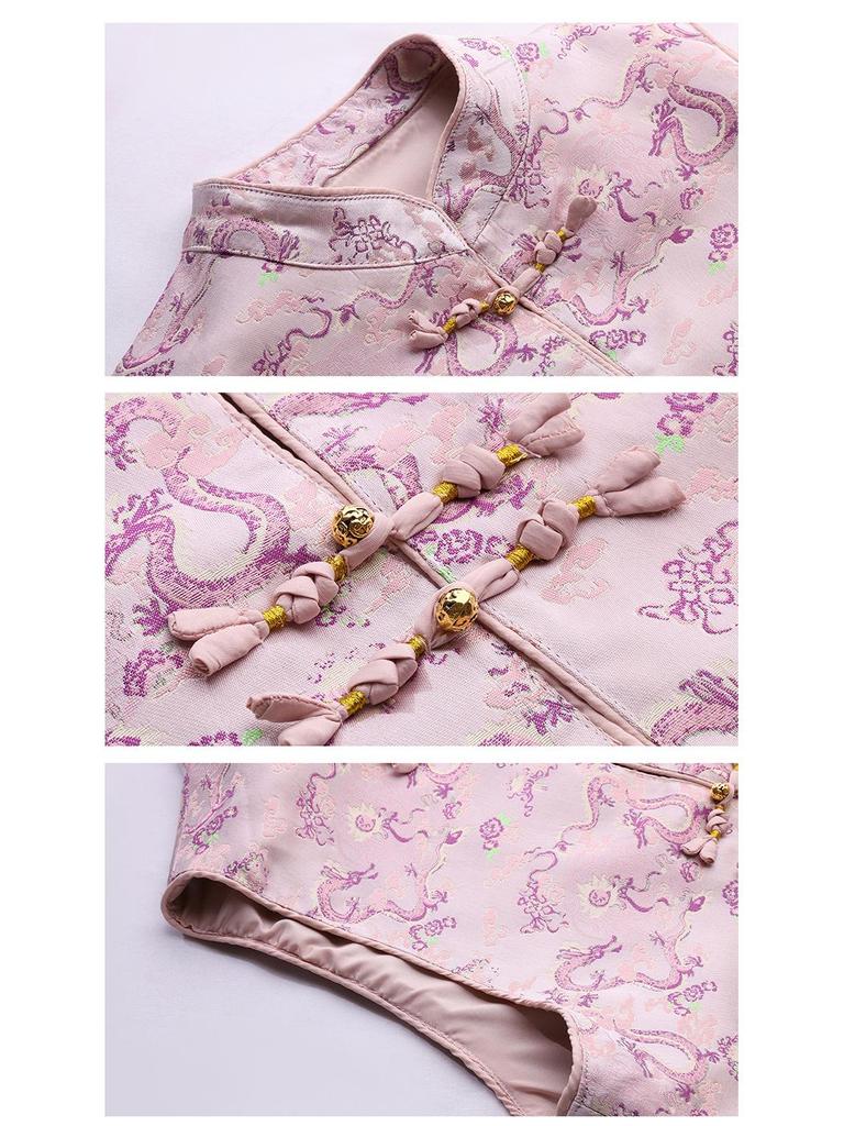 2025 Spring/Fall Women's Lace Shirt & Printed Vest Two-Piece Set