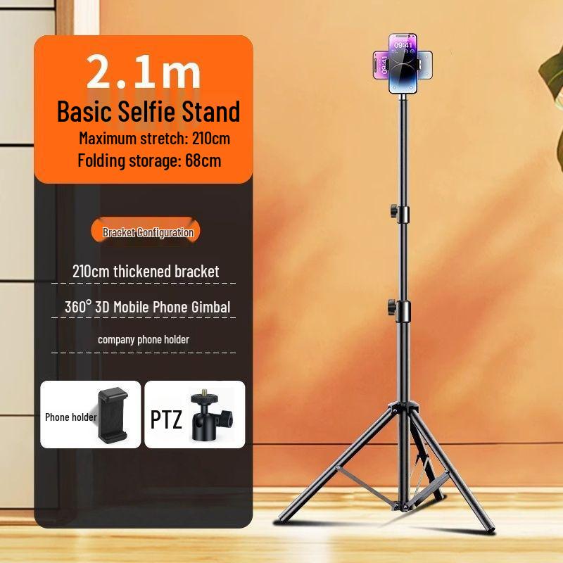 2025 Bluetooth Selfie Stick & Tripod: Mobile Holder for Live Broadcast, Photography, Outdoor, Desktop & Floor Stand