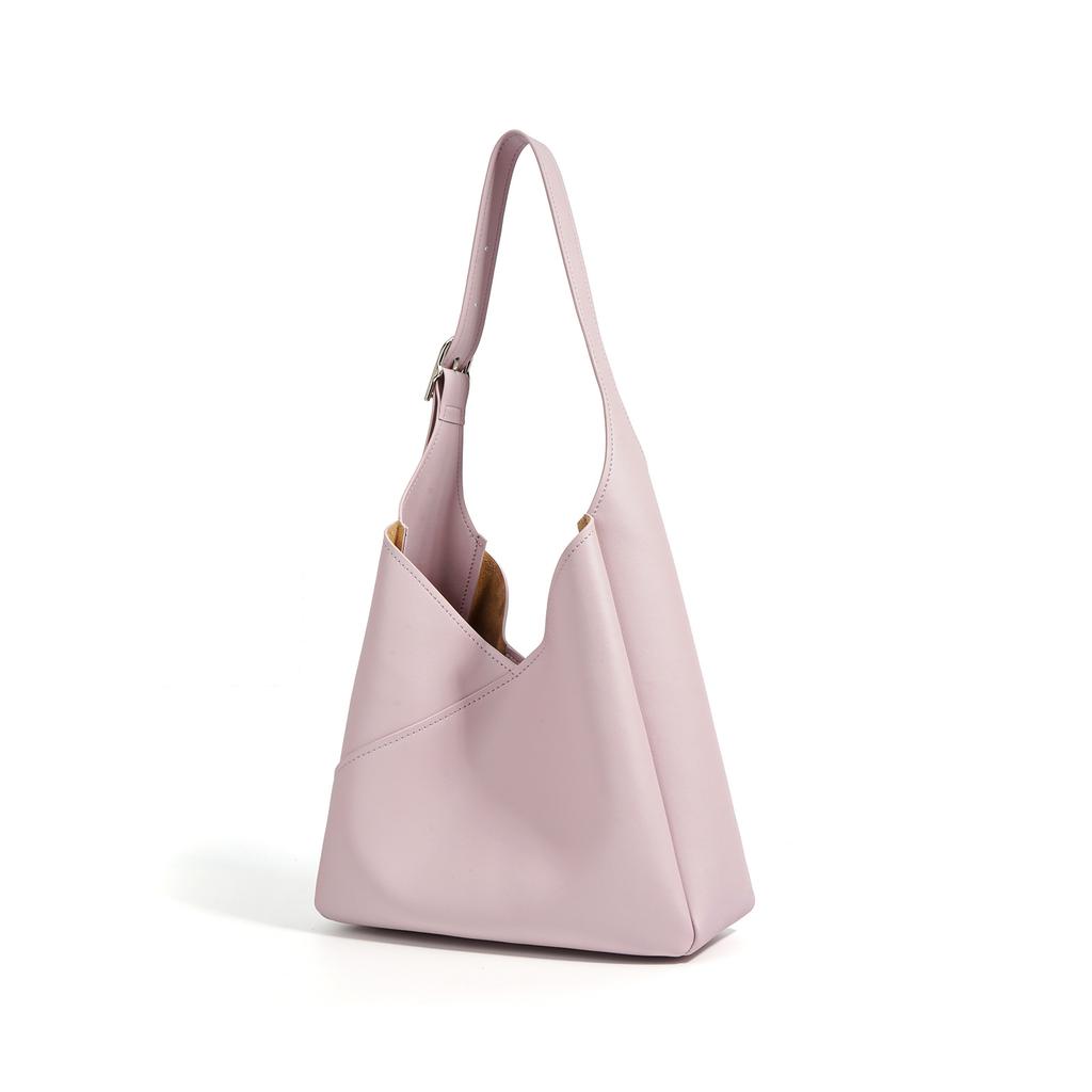 New contrasting color tote bag 2025 spring and summer simple commuting versatile large-capacity shoulder handbag splicing contrasting color