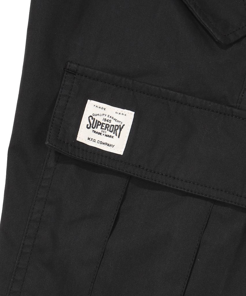 Syupeodeulai W Wide Cotton Cargo Pants Black