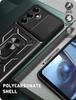 Pouzdro pro Samsung Galaxy M35 6,6" s vysouvacím krytem a krytem pro Samsung Galaxy M35 5G SM-M356B s kroužkem a stojánkem