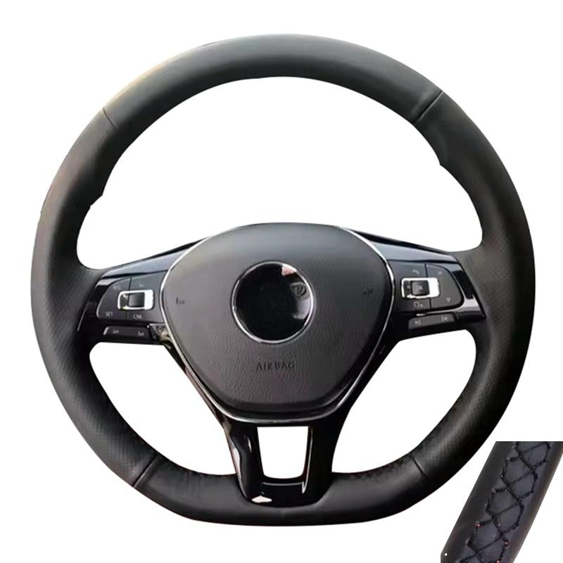 Microfiber Leather Steering Wheel Cover Car Steering Wheel Cover For Volkswagen Vw Golf 7 Mk7 New Polo Jetta Passat B8