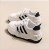 Leather Thick Baseplate Shoes Women's Early Spring New Versatile Little White Shoes Heightening Casual Shoes Children's Sports Shoes