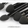 10pcs/Set Makeup Brush Beauty Makeup Tools For Double-headed Eye Shadow Brush Black Pole Eyelashes Cosmetic Tool 