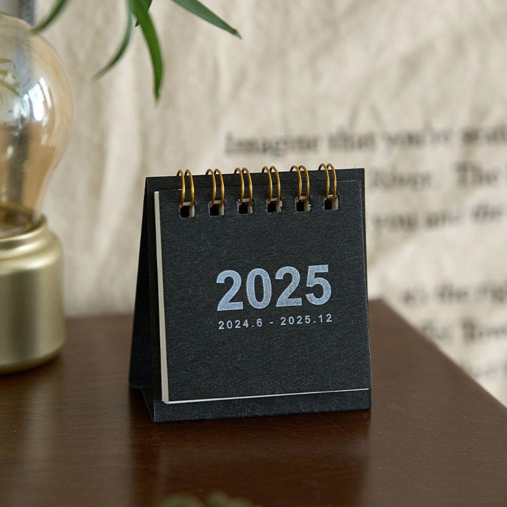 Home Decoration Mini Calendar Thick Paper Desktop Decorations 2025 Daily Planner