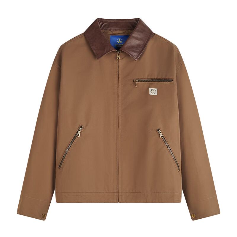 NVG·YOUNG Men's Fleece-Lined Lapel Jacket