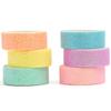 YUBX Sparkling Masking Tape Glittery Gold Powder Adhesive Washi Tape Sparkling Hologram Tape for DIY Gift and Decoration 6-Pack - - Crafts, Journals,