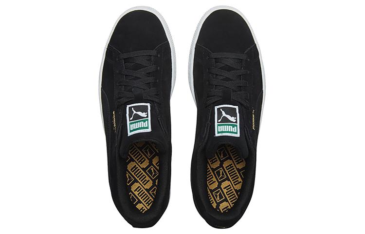 Puma Suede Low Casual Board Shoes Black/Gold 352634-87