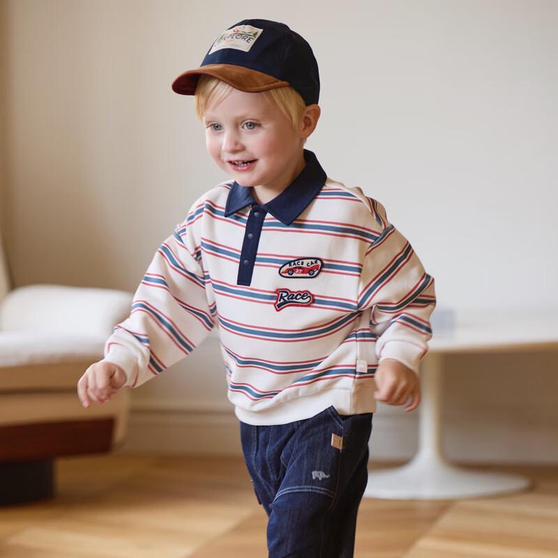 DAVE&BELLA Boys' Autumn POLO Sweatshirt