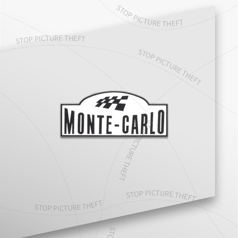 1Pc 3D Metal Monte Carlo Logo Grille Emblem Badge Car Rear Tail Bumper Trunk Sticker For Octavia Fabia Kodiaq Yeti Superb