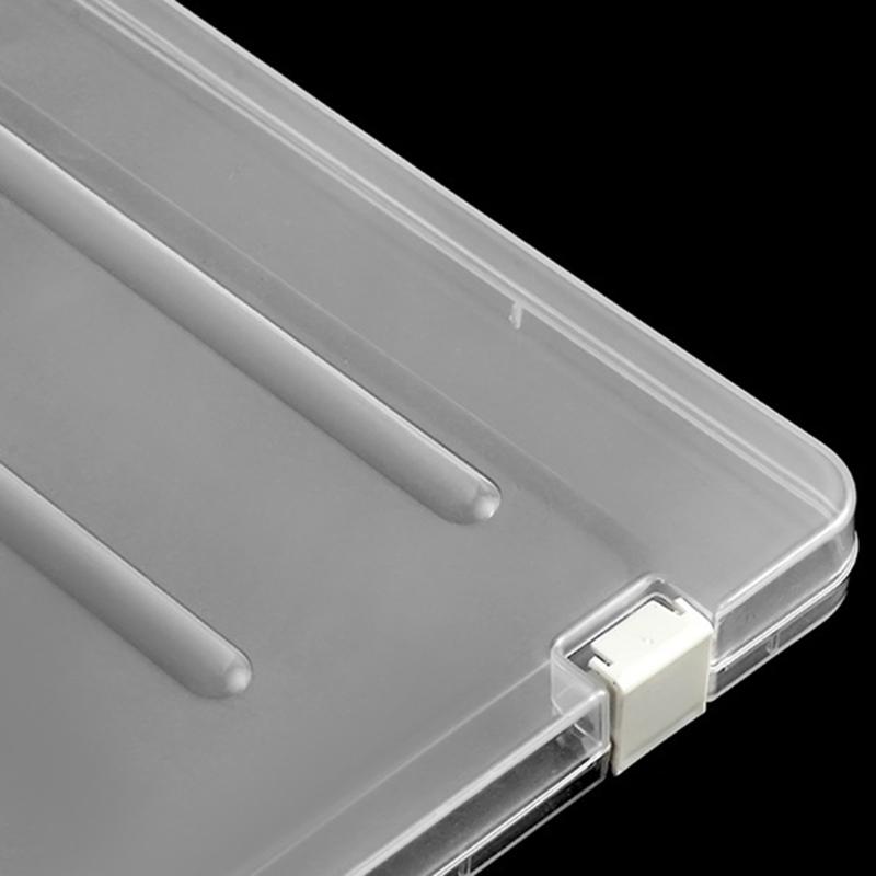 Portable A4 File Box Clear Document Storage for Case Portable Project for Case A4 Paper Organizer for Office Travel 12x9