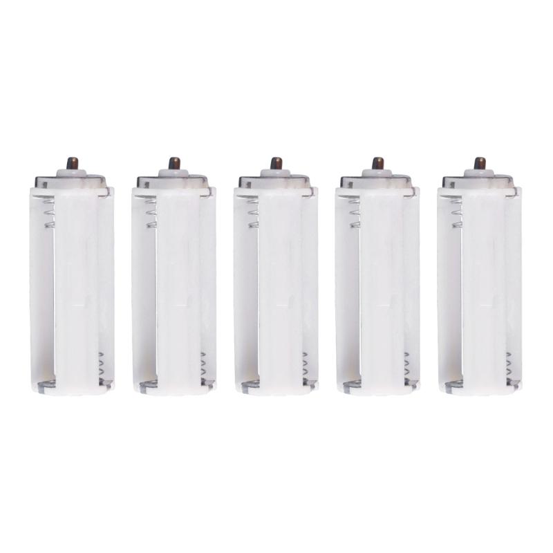Zylindrischer Typ Kunststoff Batterie Konverter Adapter DIY 3AAA Batterien Halter Fach Racks Gehäuse Box Konvertierer Schalter