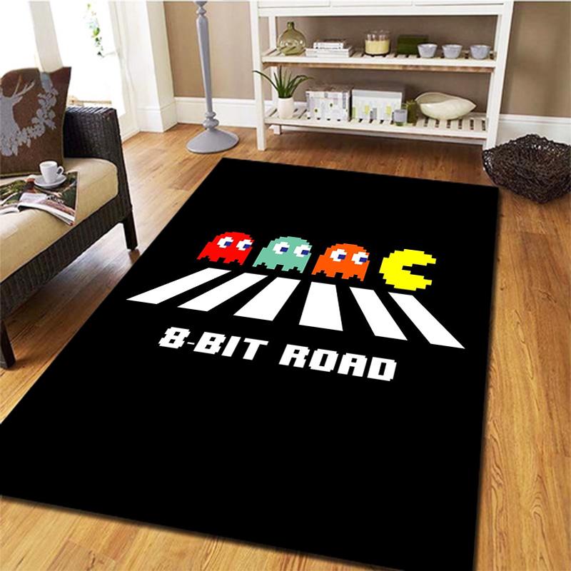 Pac-Man Carpet Rug for Living Room Bedroom Home Sofa Decoration,Kids play Non-slip Floor Mat