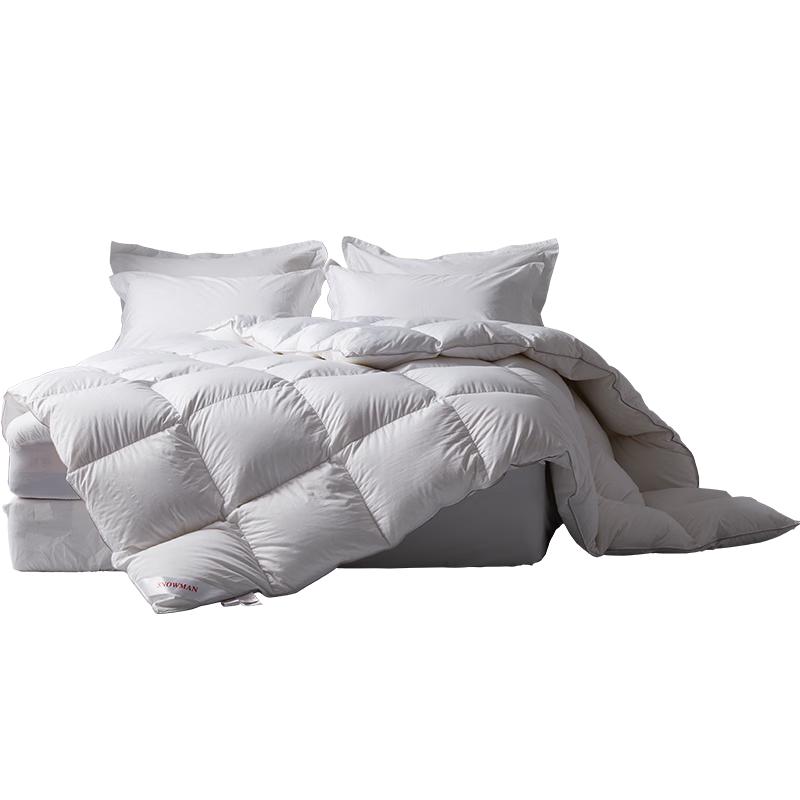 Snowman Russian Imported 95% White Goose Down Comforter