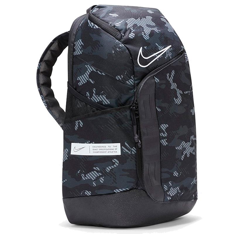 Nike Hoops Elite Pro Backpack Men Black Camo Lightweight Casual DA7278-010