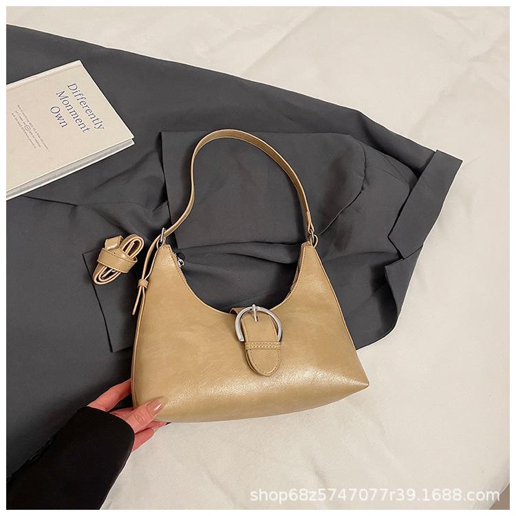 Niche design underarm bag women's 2025 autumn and winter new trendy fashion casual versatile one-shoulder crossbody soft leather bag