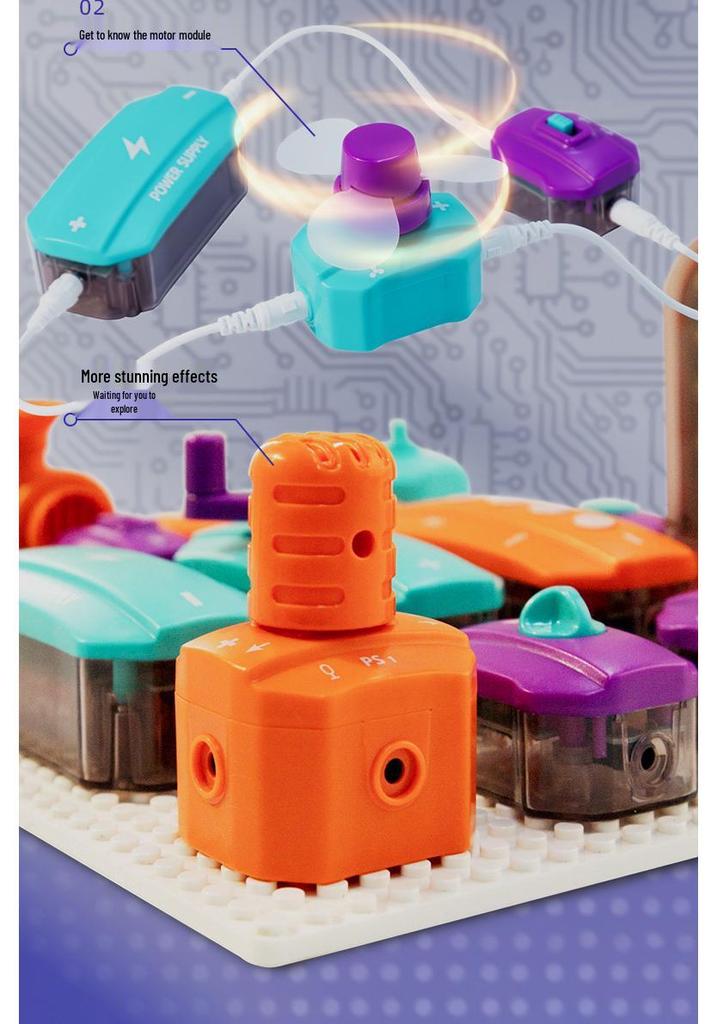 DIY Electric Circuit Building Set for Kids – Physics and Science Experiment Toy
